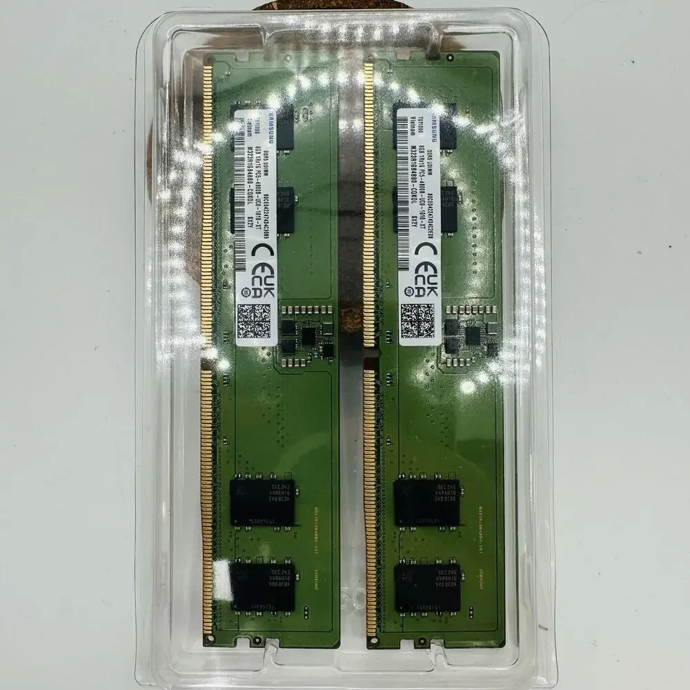 Samsung DDR5 16GB (2x8GB Kit) UDIMM 4800MHz PC5-4800B 1Rx16 Desktop Memory RAM